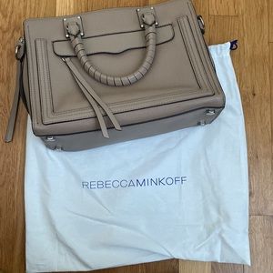 Rebecca Minkoff Bree Medium Top Zip Satchel in Dark Cammeo